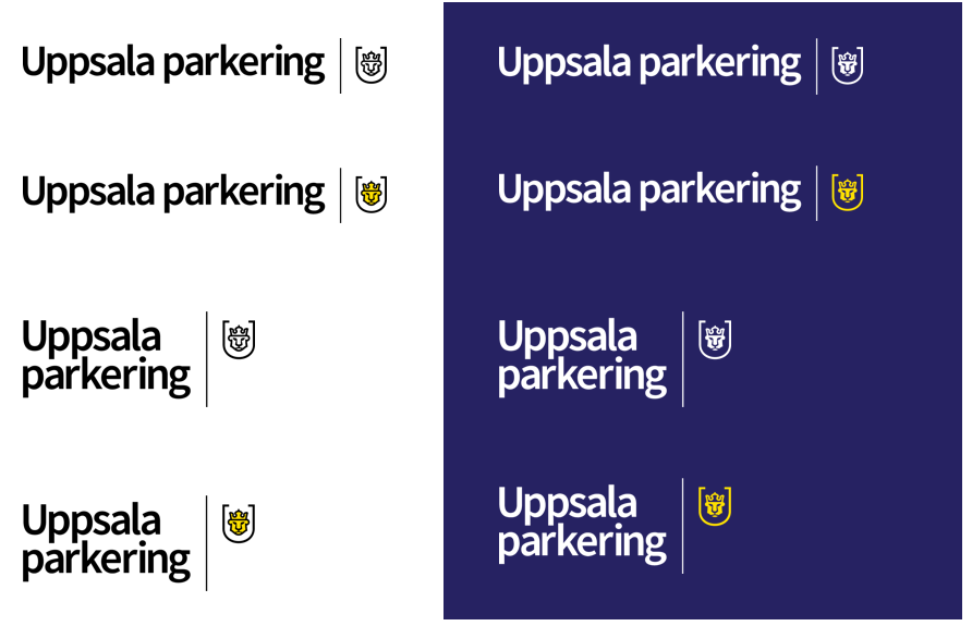 Logotypvarianter Uppsala parkering.PNG